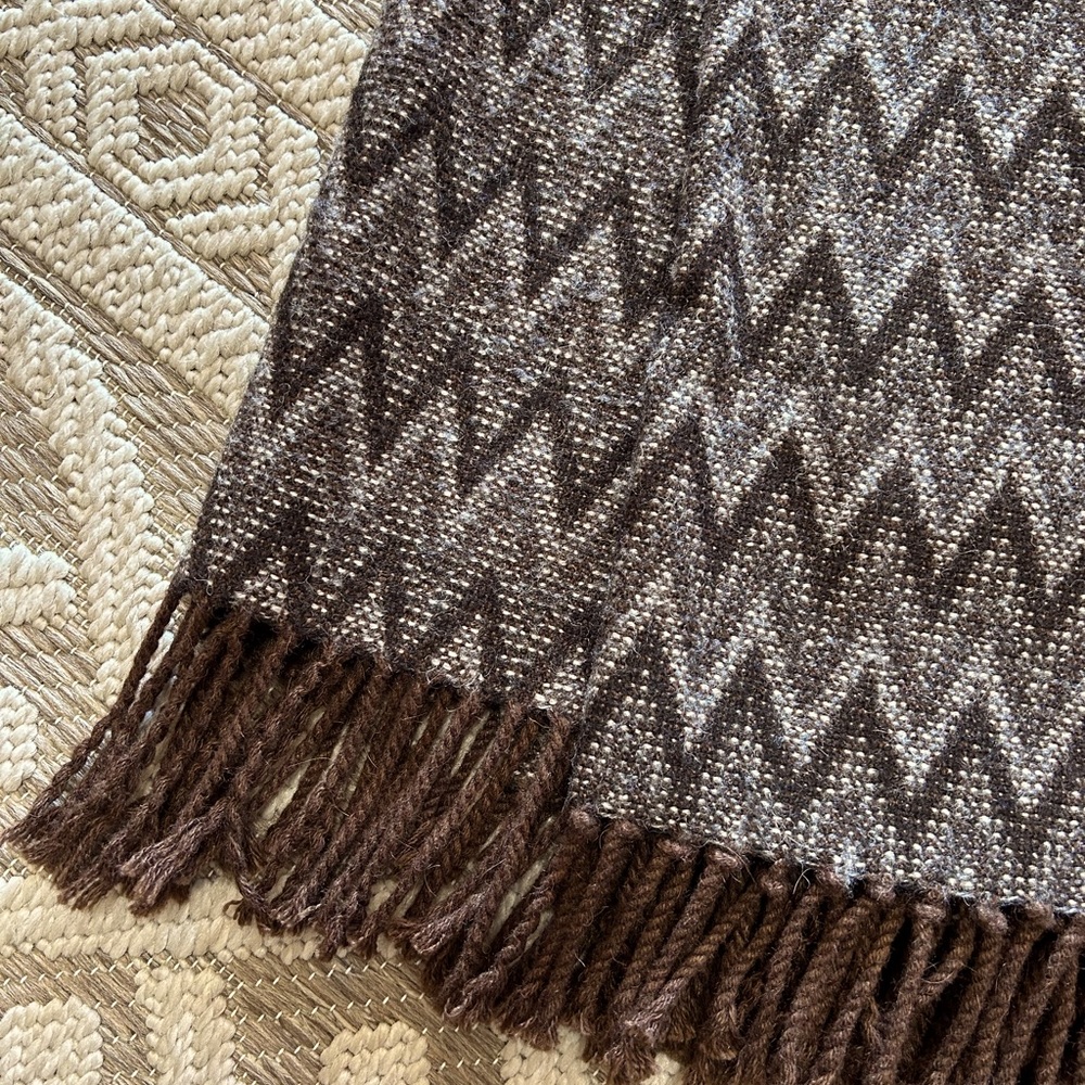 Alpaca grunge throw blanket